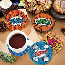 Load image into Gallery viewer, 8PCS Diamond Painting Art Coaster Kits Vivid Butterfly with Holder Special Shape