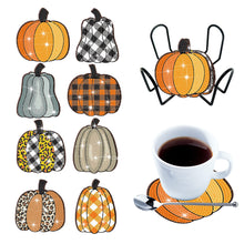 Load image into Gallery viewer, 8PCS Diamond Painting Art Coaster Kits Vivid Butterfly with Holder Special Shape