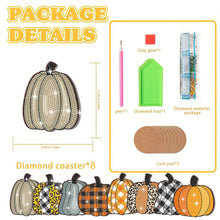 Load image into Gallery viewer, 8PCS Diamond Painting Art Coaster Kits Vivid Butterfly with Holder Special Shape