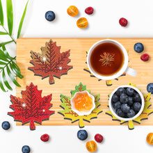 Load image into Gallery viewer, 8PCS Diamond Painting Art Coaster Kits Vivid Butterfly with Holder Special Shape