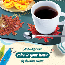 Load image into Gallery viewer, 8PCS Diamond Painting Art Coaster Kits Vivid Butterfly with Holder Special Shape