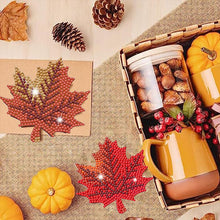 Load image into Gallery viewer, 8PCS Diamond Painting Art Coaster Kits Vivid Butterfly with Holder Special Shape