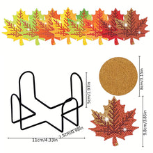 Load image into Gallery viewer, 8PCS Diamond Painting Art Coaster Kits Vivid Butterfly with Holder Special Shape