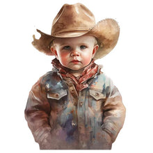 Load image into Gallery viewer, Diamond Painting - Full Round - cowboy kid (30*30CM)