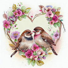 Load image into Gallery viewer, 4pcs Diamond Painting Set - bird on the branch (30*30CM)