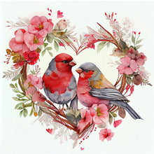 Load image into Gallery viewer, 4pcs Diamond Painting Set - bird on the branch (30*30CM)