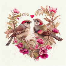 Load image into Gallery viewer, 4pcs Diamond Painting Set - bird on the branch (30*30CM)