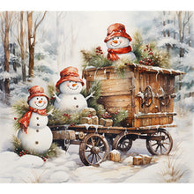 Load image into Gallery viewer, Diamond Painting - Full Round - winter snowman (45*40CM)