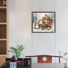 Load image into Gallery viewer, Diamond Painting - Full Round - winter snowman (45*40CM)