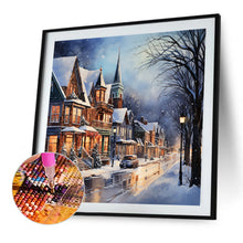 Load image into Gallery viewer, Diamond Painting - Full Round - winter snow street (40*40CM)