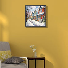 Load image into Gallery viewer, Diamond Painting - Full Round - winter snow street (40*40CM)