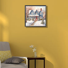 Load image into Gallery viewer, Diamond Painting - Full Round - winter snow street (40*40CM)