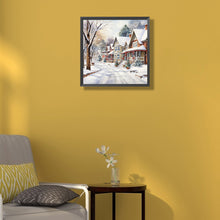 Load image into Gallery viewer, Diamond Painting - Full Round - winter snow street (40*40CM)