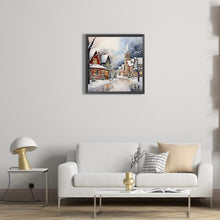 Load image into Gallery viewer, Diamond Painting - Full Round - winter snow street (40*40CM)