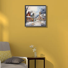 Load image into Gallery viewer, Diamond Painting - Full Round - winter snow street (40*40CM)