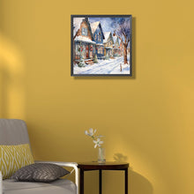 Load image into Gallery viewer, Diamond Painting - Full Round - winter snow street (40*40CM)