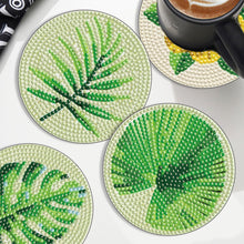 Load image into Gallery viewer, 6PCS Diamond Crafts Coasters with Holder Wooden Diamond Art Coaster Kits Mandara