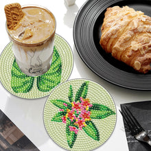 Load image into Gallery viewer, 6PCS Diamond Crafts Coasters with Holder Wooden Diamond Art Coaster Kits Mandara