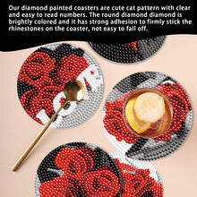 Load image into Gallery viewer, 6PCS Diamond Crafts Coasters with Holder Wooden Diamond Art Coaster Kits Mandara