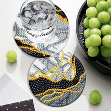 Load image into Gallery viewer, 6PCS Diamond Crafts Coasters with Holder Wooden Diamond Art Coaster Kits Mandara