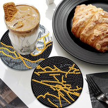 Load image into Gallery viewer, 6PCS Diamond Crafts Coasters with Holder Wooden Diamond Art Coaster Kits Mandara