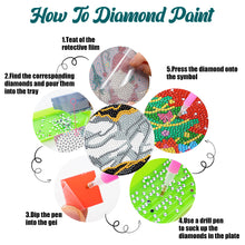 Load image into Gallery viewer, 6PCS Diamond Crafts Coasters with Holder Wooden Diamond Art Coaster Kits Mandara