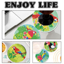 Load image into Gallery viewer, 6PCS Diamond Crafts Coasters Diamond Painting Art Coasters (Parrot)