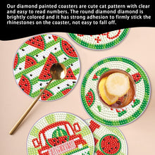 Load image into Gallery viewer, 6PCS Diamond Crafts Coasters Diamond Painting Art Coasters (Watermelon Gnome)