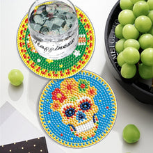 Load image into Gallery viewer, 6PCS Diamond Crafts Coasters Diamond Painting Art Coasters (Hippie Skeleton)