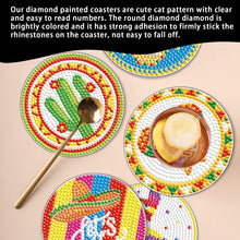 Load image into Gallery viewer, 6PCS Diamond Crafts Coasters Diamond Painting Art Coasters (Hippie Skeleton)