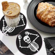 Load image into Gallery viewer, 6PCS Diamond Crafts Coasters Diamond Painting Art Coasters (Hippie Skeleton)