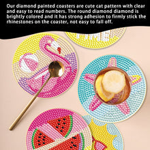 Load image into Gallery viewer, 6PCS Diamond Painting Art Coasters with Holder Wooden (Beach Holiday)