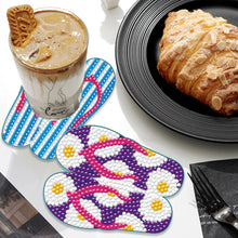 Load image into Gallery viewer, 6PCS Diamond Painting Art Coasters with Holder Wooden (Beach Holiday)