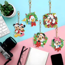 Load image into Gallery viewer, 5PCS Diamond Art Decor Xmas Mickey Pals Double Sided Rhinestone Painting Pendant