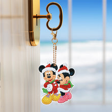Load image into Gallery viewer, 5PCS Diamond Art Decor Xmas Mickey Pals Double Sided Rhinestone Painting Pendant