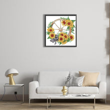Load image into Gallery viewer, Diamond Painting - Partial Special Shaped - sunflower wheel (30*30CM)