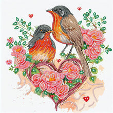 Load image into Gallery viewer, Diamond Painting - Partial Special Shaped - sparrow (30*30CM)