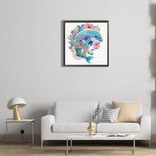 Load image into Gallery viewer, Diamond Painting - Partial Special Shaped - dolphin (30*30CM)