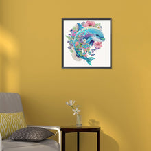 Load image into Gallery viewer, Diamond Painting - Partial Special Shaped - dolphin (30*30CM)