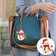 Load image into Gallery viewer, Double Sided Diamond Painting Keychains Snowman Special Shape Elk 7PCS Xmas Tree