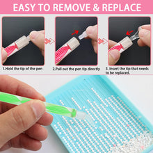 Load image into Gallery viewer, Diamond Painting Tools Kit Art Accessories Tools Glue Clay Detachable Drill Tips