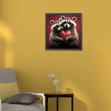 Load image into Gallery viewer, Diamond Painting - Full Round - raccoon (30*30CM)