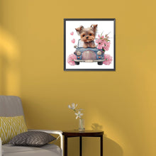 Load image into Gallery viewer, Diamond Painting - Full Round - yorkshire terrier (30*30CM)