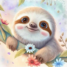 Load image into Gallery viewer, Diamond Painting - Full Round - sloth (30*30CM)
