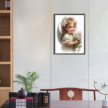 Load image into Gallery viewer, Diamond Painting - Full Round - angel child (30*40CM)