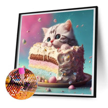 Load image into Gallery viewer, Diamond Painting - Full Round - sweet cat (30*30CM)