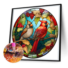 Load image into Gallery viewer, Diamond Painting - Full Round - glass art cardinal (30*30CM)