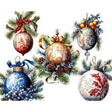 Load image into Gallery viewer, Diamond Painting - Full Round - Christmas atmosphere decoration ball (50*40CM)