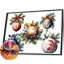 Load image into Gallery viewer, Diamond Painting - Full Round - Christmas atmosphere decoration ball (50*40CM)