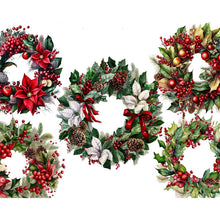 Load image into Gallery viewer, Diamond Painting - Full Round - christmas mood decoration wreath (50*40CM)